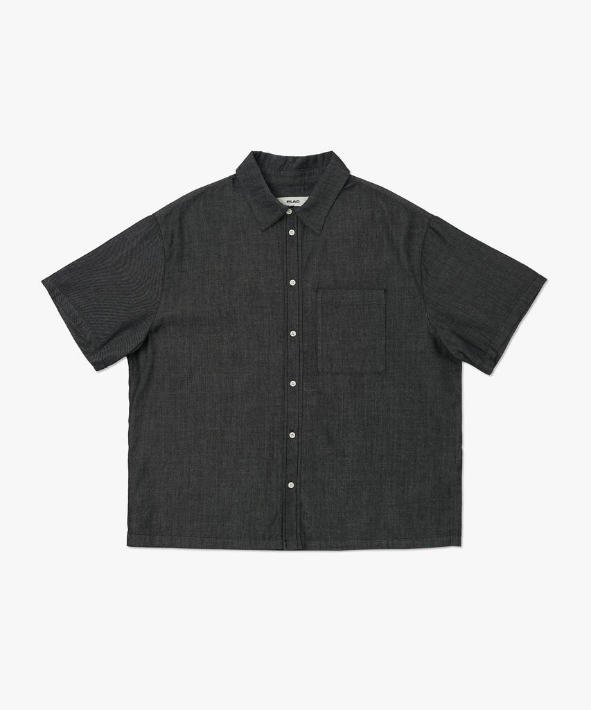 PLAC Short Sleeve Denim Shirt L14 One Black