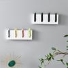 Piano Key Shaped Foldable Hook Adhesive 4 Hooks Clothes Hat Scarf Hanging Rack Household Wall Decorative Hook