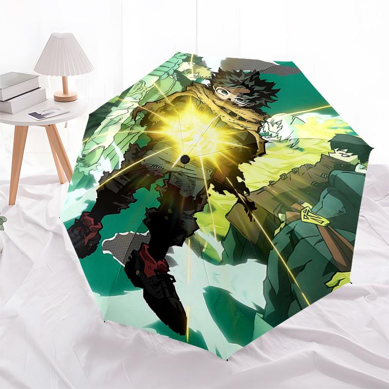 

1pc Ultimate Boku no Hero Academia Inspired Umbrella: Automatic Opening, Foldable Design, Iron Frame, Outdoor Use, Perfect Gift for Fans, Travelers, D