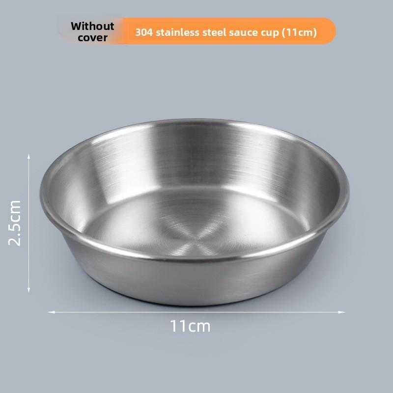 304 Stainless Steel Portable Dipping Sauce Box for Barbecue Mini Seasoning Container