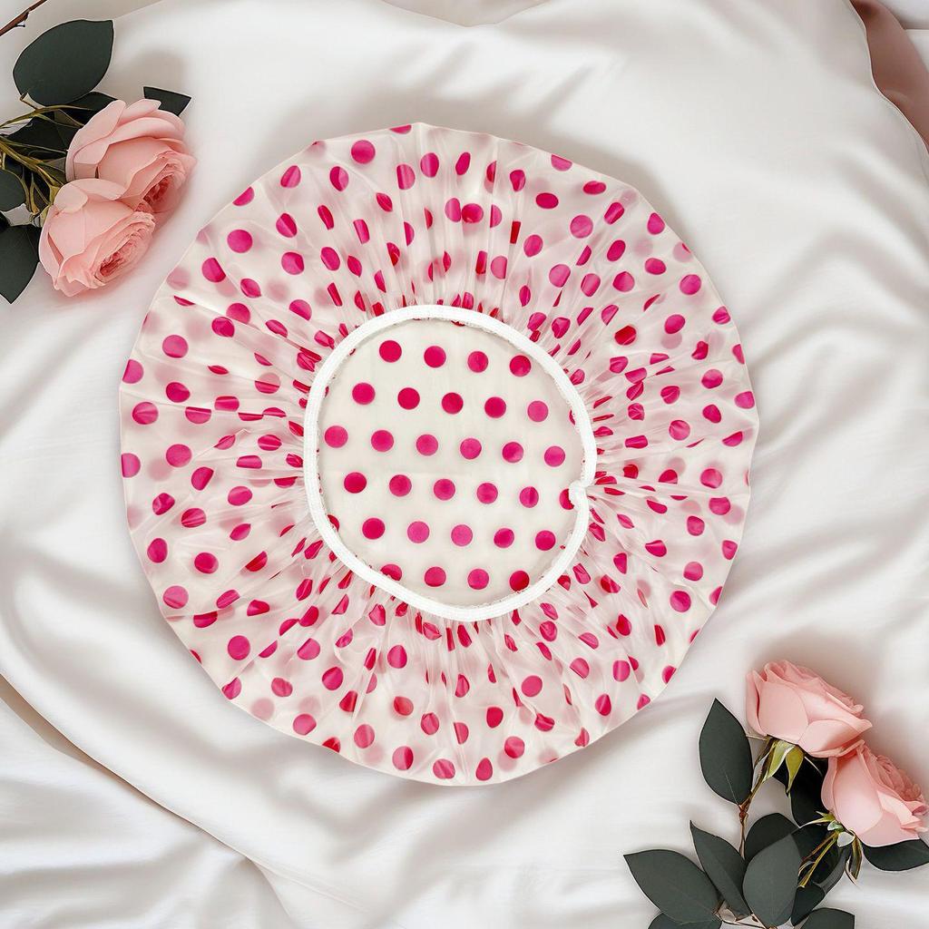 Elastic Reusable Waterproof Shower Cap for Women - Spa, Beauty, Hairdressing
