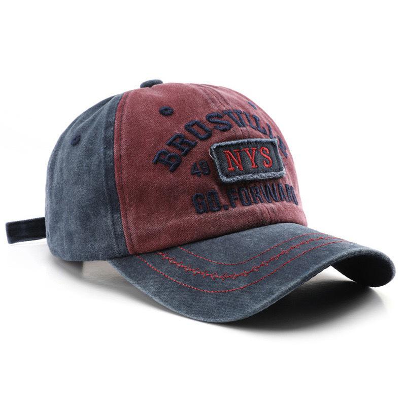 

Korean Frayed Edge Women s Baseball Cap - Retro Embroidered, Large Fit