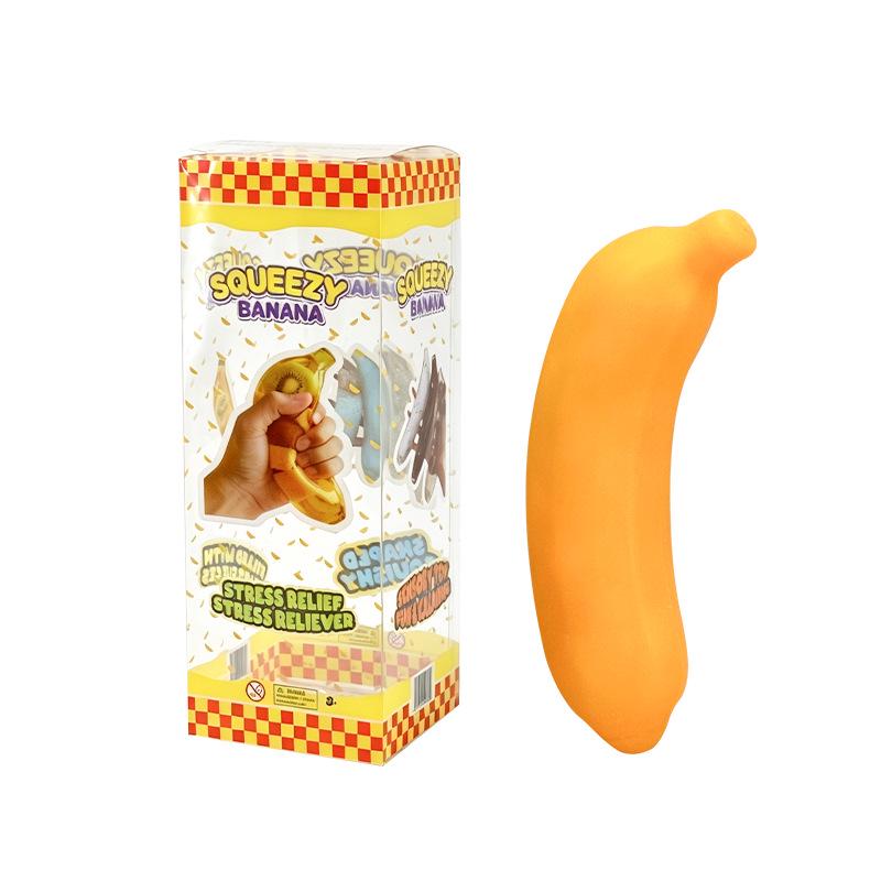Banana Building Blocks Squeeze Toy: Handcrafted Stress Relief and Decompression Fruit