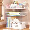 Multilayer Desktop Bookshelf and Organizer for Office, Dining, or Dorm Desk