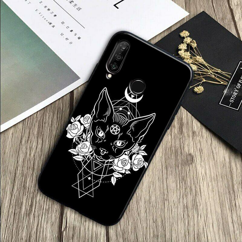 

Moon Tarot Witch Cat For Huawei Nova 11 Pro 12i 3i 7i 8i 9 10 SE Y60 Y61 Y70 Y72 Y73 Y90 Y91 P20 P30 P40 Lite Case Huawei P30 Pro