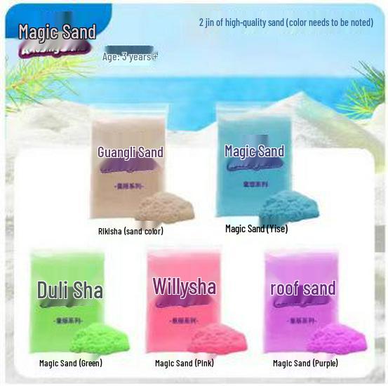 Non-Toxic Colored Kinetic Sand Refill - Safe for Children, Food-Grade Playground Toy