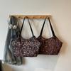 Retro Largecapacity Leopard Print Bag Women's New Autumn and Winter Commuter Shoulder Bag College Student Class Tote Bag