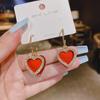 Light Luxury Temperament Design Sense Love Earrings Women's New Stud Earrings Retro High-end Sense Versatile Trendy Earrings