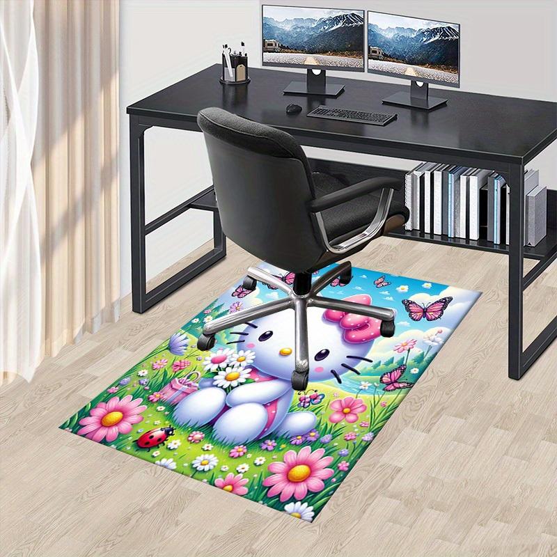 

1pc HelloKitty Soft Printed Area Rug, Office Carpet, Under Chair Protector Blanket for Bathroom, Living Room, Bedroom, Laundry 75x90cm