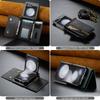 DG.MING M5 Series for Samsung Galaxy Z Flip7 FE 5G/Z Flip6 5G Case RFID Blocking Card Slots PU+PC Phone Cover