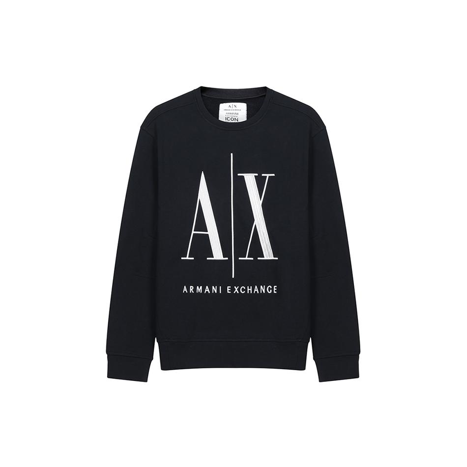 ARMANI EXCHANGE Sweatshirts Men's Navy Crew Neck Moderate Regular 8NZMPA-ZJ1ZZ-1510