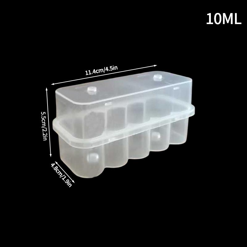 10/20 Stück 3ml Peptid-Aufbewahrungsbox Peptid-Etui Klare Ampullen-Etui Ampullen-Aufbewahrungsbox Ampullen-Halter Transparenter Peptid-Halter