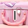 Easy to Use Cartoon Cat Piggy Bank With Lock Cute Children Saving Box Cat Design Coin Deposit Box Collecting Box