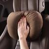 1Pcs Universal Car Head Support Adjustable Suede Car Headrest with Lumbar Support Soft Neck Pillow for Driving Comfort