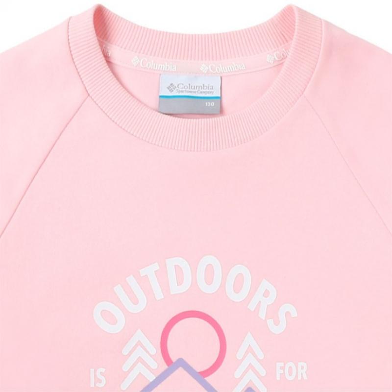  Columbia Kids  Kids Setup Crewneck Pink Sweat Training Top And Bottom Set