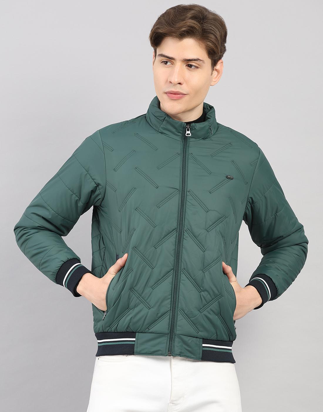 Monte Carlo Men s Regular Fit Solid Hooded Full Sleeve Jacket XXL зелёный