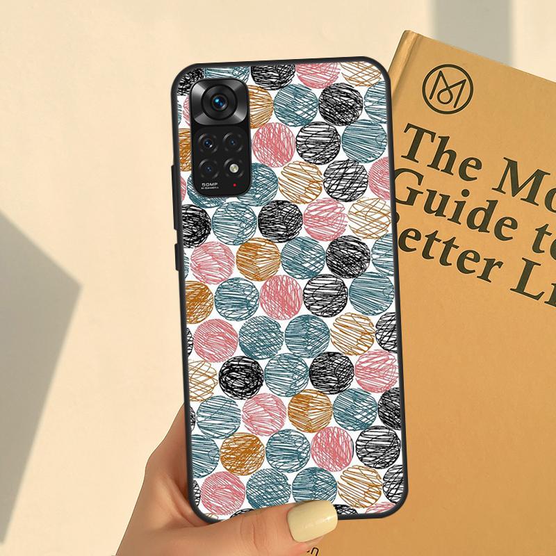Sewing Knitting Crochet For Redmi 9 10 10C 9A 9C K50 K40 Gaming Phone Case For Redmi Note 11 10 9 8 Pro 9S 10S 11S