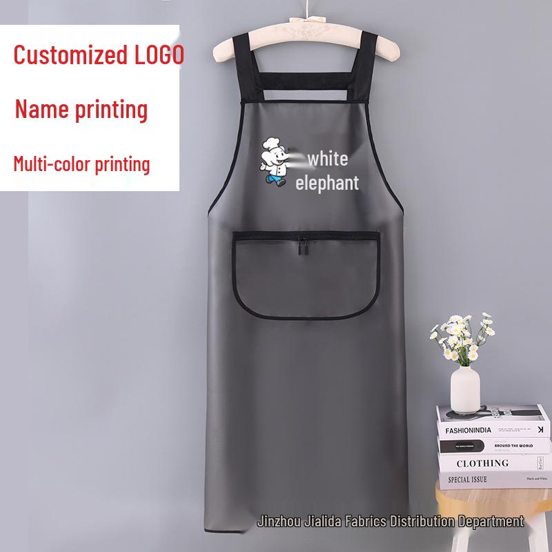 Unisex TPU Waterproof & Oil-Proof Transparent Apron for Cooking & Catering with Custom Logo