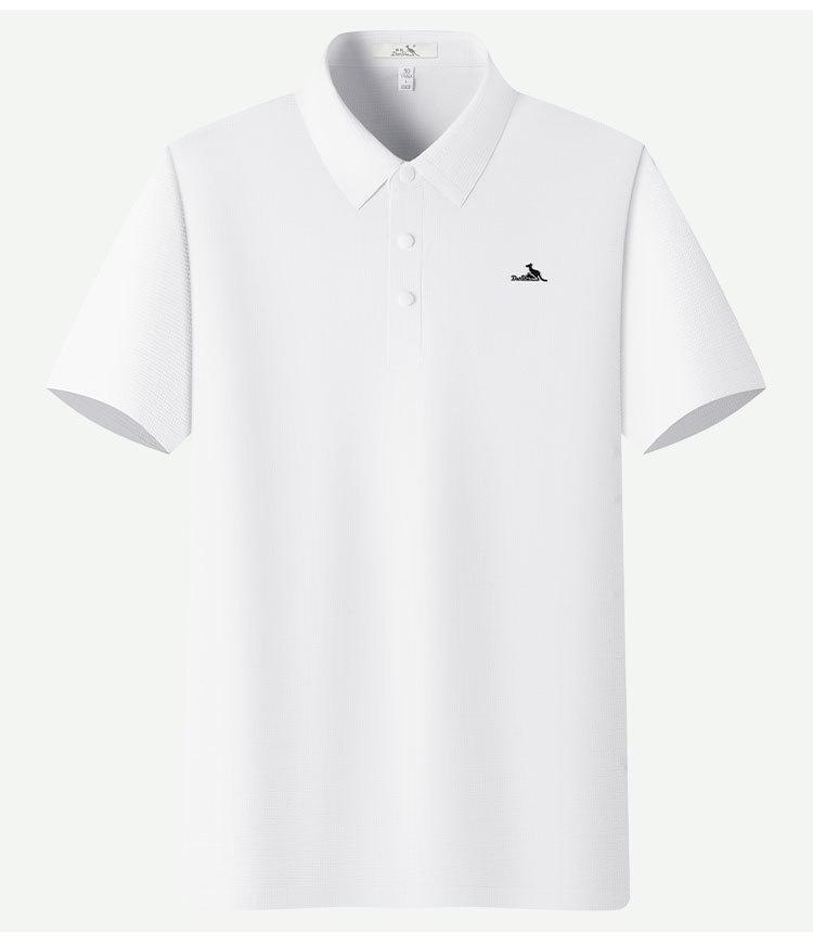 Summer Breathable Seamless Short Sleeve T-shirt Polo Male