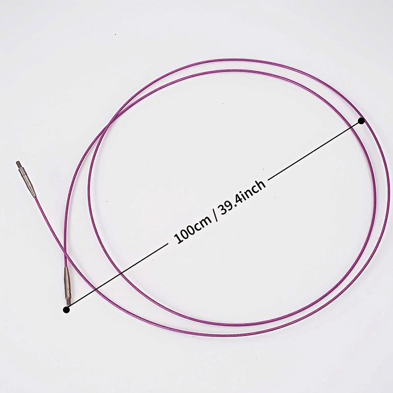 1PC Stainless Steel Disassembly Accessory Rope Rotating Needle Weaving Tool DIY Nylon Detachable Circular Needle Multi-functional
