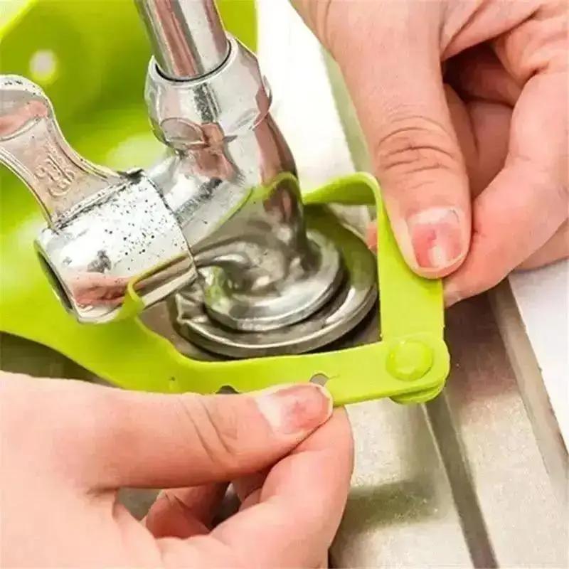 1 Pcs New Household Kitchen Simple Drain Rack Bathroom Sink Adjustable Basket Silicone Soap Sponge Storage Rack Kitchen Tools