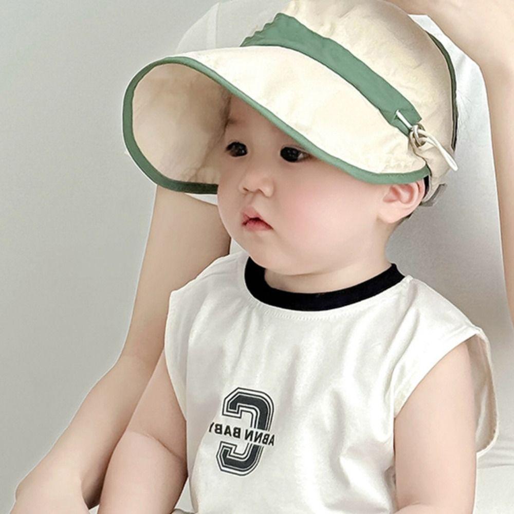 Solid Color Summer Kid Sunhat Korean Style Children's Empty Top Cap Candy Color Bucket Hat  Girls