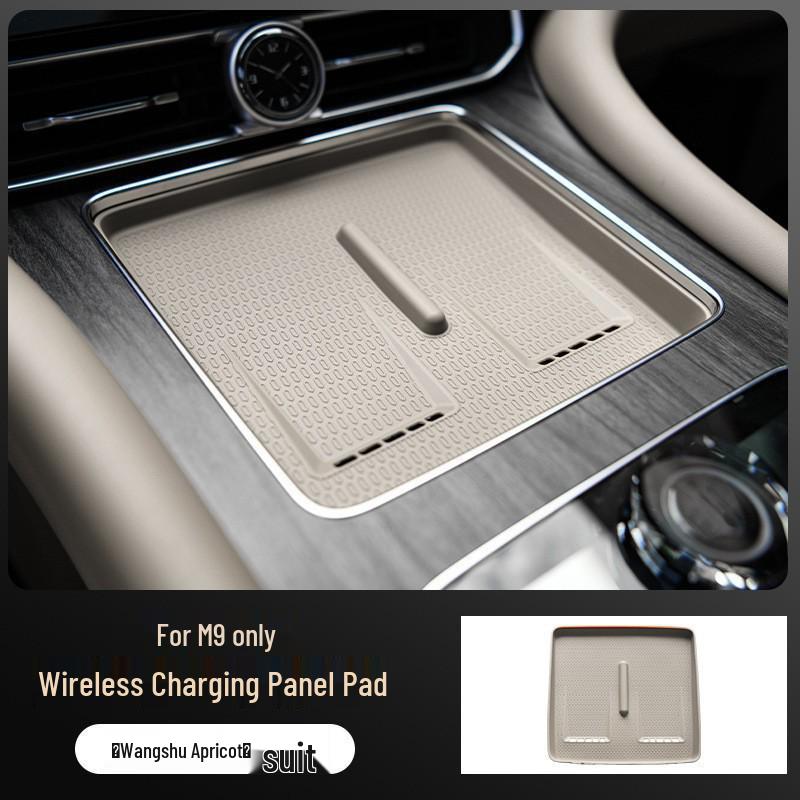 AITO M9 Silicone Anti-slip Wireless Charging Pad for Car Interior Modification