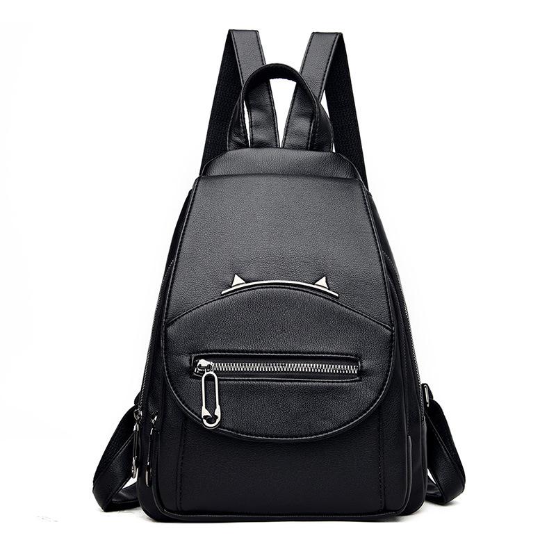 Versatile Women's Breast Bag 2025 New Women's Messenger Bag Fashionable Multi-functional Women's Travel Backpack Soft Leather Backpack