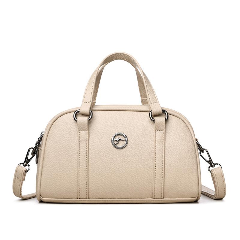 Handbag Retro Bowling Bag High-end Texture Single-shoulder Crossbody Bag