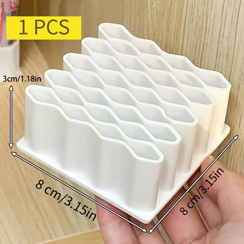 2pcs 32-Cell Grid Ointment Organizer, Divided Tube Medicine for Home Desktop Soft Cream Holder Glue Makeup Brush Sample Organizer