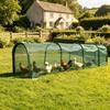 Safe Poultry Enclosure for Outdoors Foldable Chicken Tunnel, Portable Run, Instant Setup, Predator Sunshade Net Run Proof Outdoor Yard Protection