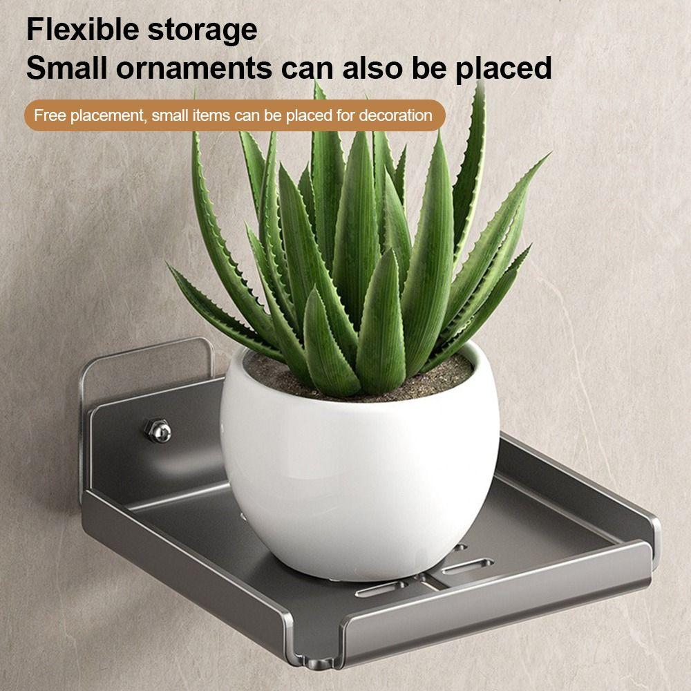 Space Saving Projector Rack Stainless Steel WiFi Router Shelf Living Room