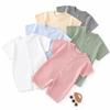 Baby Short Sleeved Jumpsuit Summer Newborn Breathable Mesh Air Conditioning Suit Boys Girls Infant Thin Sleepwear Crawling Suits