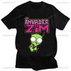 Cute Cartoon Invader Zim Gir Graphic Tshirt Image Cotton Women Men Retro Tees Unisex Adult Harajuku Fun Fashion Streetwear Tops