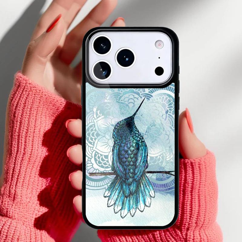 Lovely Birds Hummingbird Phone Case for iPhone 17 16 15 14 13 Pro Max Back Cover for 12 11 Pro Coque