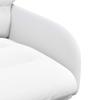 Swivel Chair Dining Room 2 pcs Faux Leather White 59 x 59.5 x 90 cm