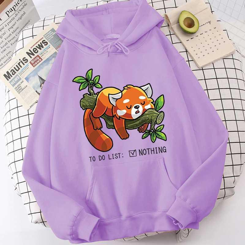 Αστεία Μπλούζα Φούτερ με Εκτύπωση Κόκκινου Πάντα Μόδα Γυναικεία Φθινοπωρινή Χειμερινή Μπλούζα Ladies Streetwear Πουλόβερ