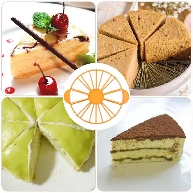 Plastic Cake Equal Portions Round Bread Cake Mousse Slices Marking Household Kitchen Utensils Baking