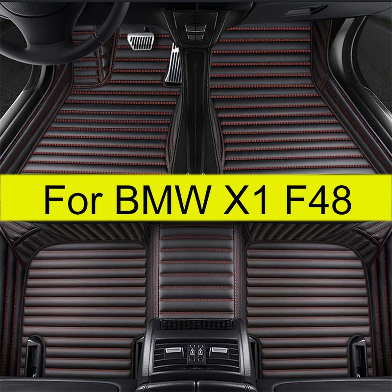 Car Floor Mats For BMW X1 F48 2016 2017 2018      Auto Foot Pads Carpet Cover Interior Accessories