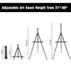 Professional Wooden Easel Wedding Horse Adjustable Portable Metal Painting Stand Fine Art Drawing Shelf Supplies Sketch Tripod