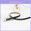 Alloy Heart Buckle Belt For Men Minimalist Metal Waist Accessory With Pin Closure