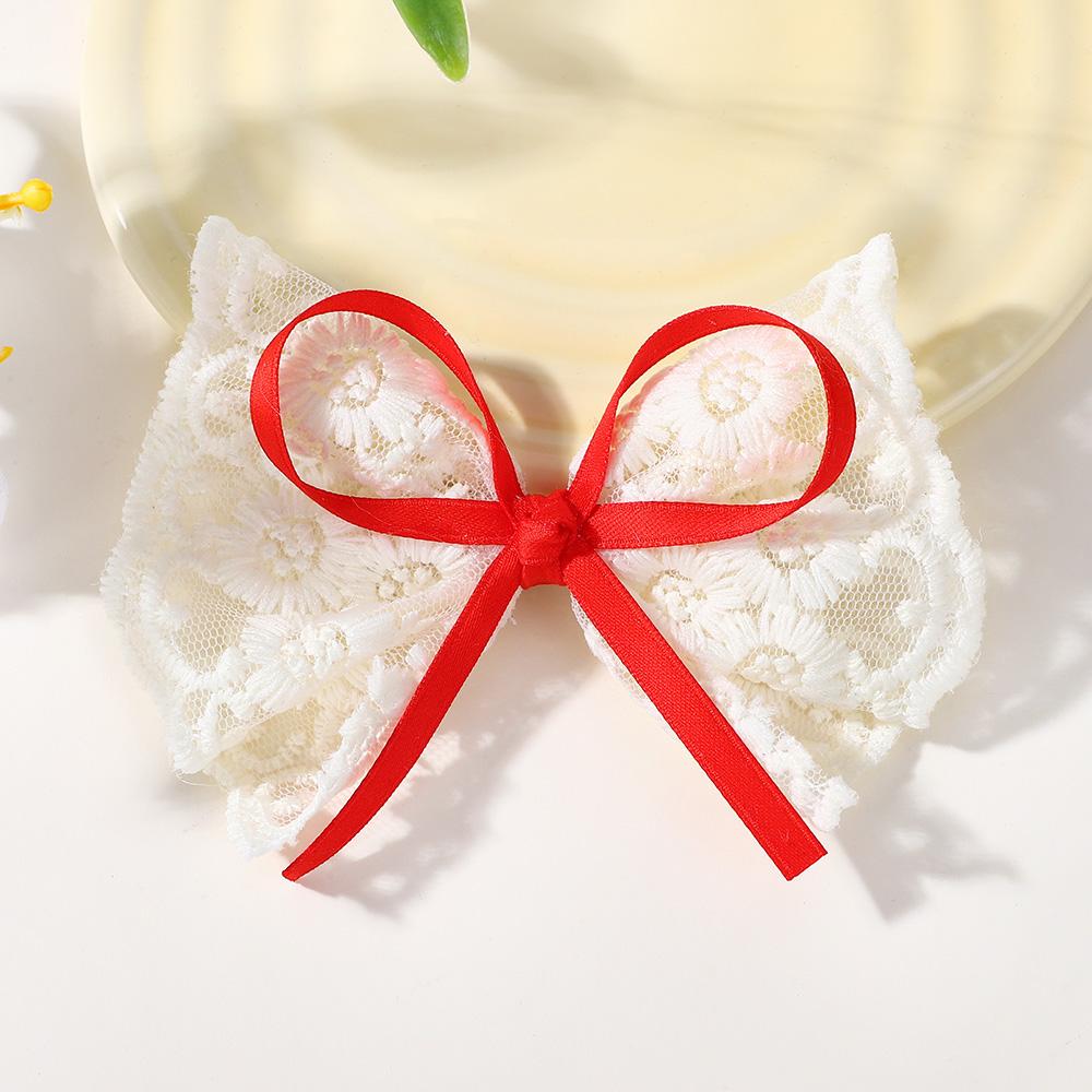 Clipsuri de păr noi cu fundă din dantelă pentru fetiță, dulci, elegante, agrafe de păr cu fundă, barrete, podoabă de cap făcută manual, accesorii de păr pentru copii, cadouri