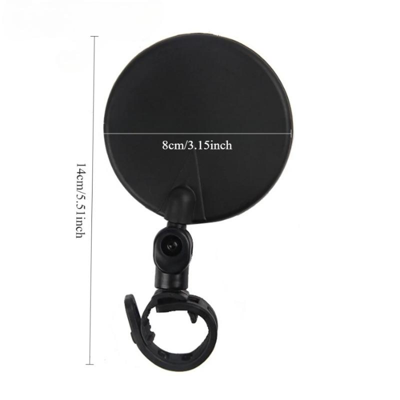 1Pair Rearview Mirrors Universal Adjustable Rotate Bike Motorcycle Handlebar for Riding Biking Cycling Rear View