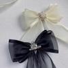 Camellia Flower Brooch Pins For Women Fabric Bow Tie Jk College Style Shirt Collar Pin Elegant Jewelry Accessories
