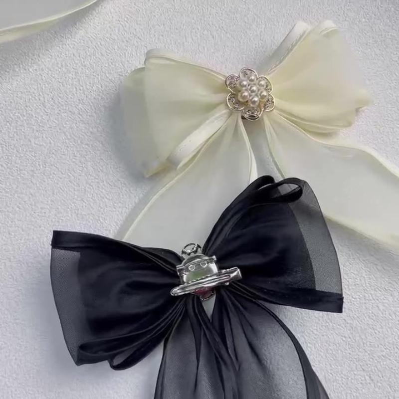 Camellia Flower Brooch Pins For Women Fabric Bow Tie Jk College Style Shirt Collar Pin Elegant Jewelry Accessories
