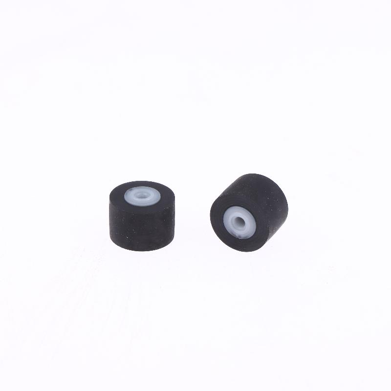 2Pcs 9X7X6X1.5Mm Walkman Tape Drives Pinch Roller Tape Recorder Cassette Player Press Rubber Belt Wheel Pulley