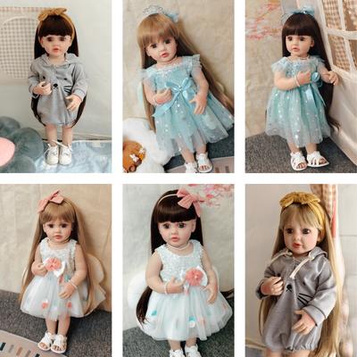 55cm Reborn Dolls Full Silicone Baby Realistic Newborn Girl Doll Waterproof Toy For Children Gift