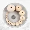 Natural Wood Round Beads - He Mu Lotus Wooden Beads for DIY Jewelry (4-50MM)
