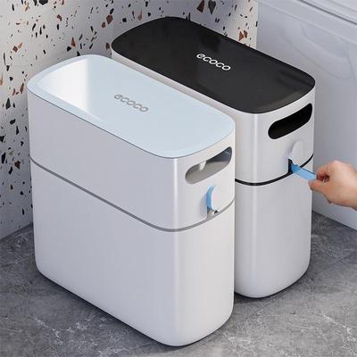 Ecoco Yikeke Large Automatic Trash Can with Lid for Bathroom and Kitchen