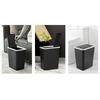 Easy Access Lid Bathroom Trash Bin Stylish Trash Can